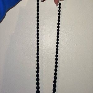 Black Beaded Necklace